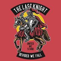 de laatste ridder. vector