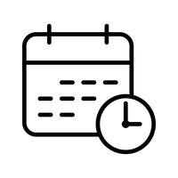 Zakelijke deadline vector pictogram