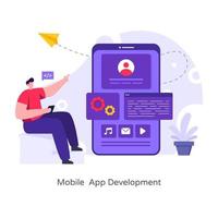 ontwikkeling van mobiele apps vector