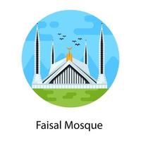 heilige faisal moskee vector