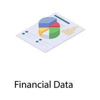 financiële gegevensconcepten vector