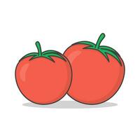 vers tomaat vector icoon illustratie. tomaat vlak icoon