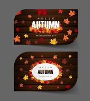 herfst esdoornblad achtergrond banner vector