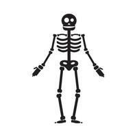 gelukkige halloween-skeletillustratie vector