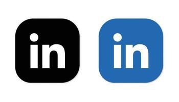 linkedin icoon. linkedin sociaal media logo. vector