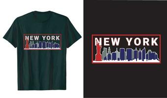 uniek-op maat VS-New York voor t-shirt ontwerp vector