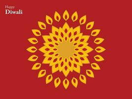 gelukkig diwali Hindoe traditioneel ornament lamp festival Indië element mandala Chinese Boeddha etnisch vector