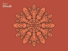 gelukkig diwali Hindoe traditioneel ornament lamp festival Indië element mandala Chinese Boeddha etnisch vector