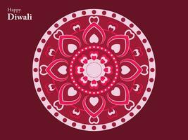 gelukkig diwali Hindoe traditioneel ornament lamp festival Indië element mandala Chinese Boeddha etnisch vector