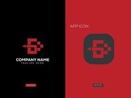 bedrijf branding brief logo ontwerp vector