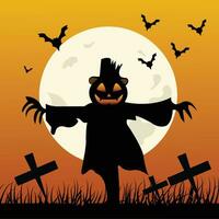 gelukkige halloween viering achtergrond vector