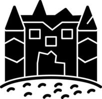 ijs kasteel vector icoon ontwerp