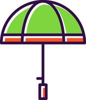 paraplu vector icoon ontwerp