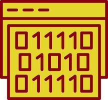 binair code vector icoon ontwerp
