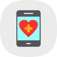 Gezondheid app vector icoon ontwerp