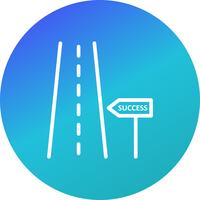 Weg naar succes Vector pictogram