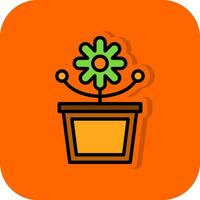 bloem pot vector icoon ontwerp