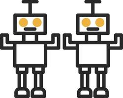 robot vector icoon ontwerp