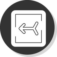 links pijl vector icoon ontwerp