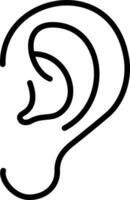 oor vector icoon ontwerp