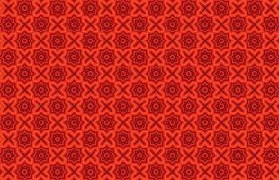 naadloos meetkundig traditie rood patroon vector
