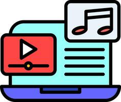 muziek- video vector icoon ontwerp