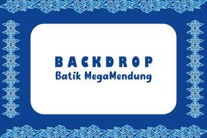 backdrop ontwerp motief batik megamendung vector