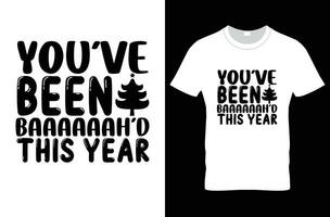 kerst t-shirt ontwerp vector