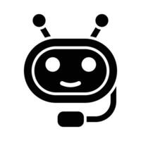 bot vector glyph icoon voor persoonlijk en reclame gebruiken.