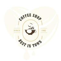 koffie logo - vector illustratie, embleem reeks ontwerp Aan zwart achtergrond.