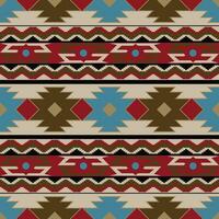 azteeks, Navajo meetkundig naadloos patroon. inheems Amerikaans zuidwesten afdrukken. etnisch ontwerp behang, kleding stof, omslag, textiel, tapijt, deken. vector
