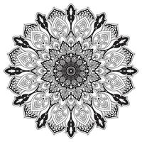 bloemenmandala. vintage decoratieve elementen. oosters patroon, vectorillustratie. islam, arabisch, indisch, marokkaans, spanje, turks, pakistan, chinees, mystieke, Ottomaanse motieven. kleurboek pagina vector