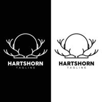 hert toeter logo ontwerp toeter dier illustratie minimalistische gemakkelijk symbool icoon vector