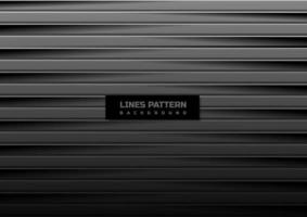 abstracte horizontale zwarte en grijze lijnen met de achtergrond en textuur van het schaduwpatroon. vector