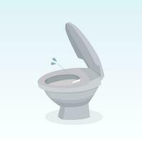 hoog commode toilet digitaal vector ontwerp