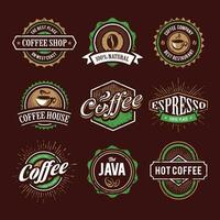 modern coffeeshop logo-ontwerp vector