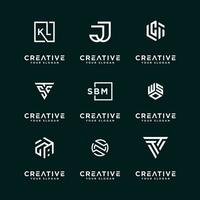 modern minimalistische monogram logo logo vector