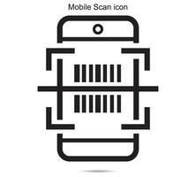 mobiel scannen icoon, vector illustratie.