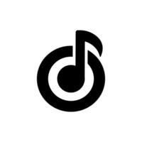 muziek- logo element vector , sjabloon grafisch , geluid en melodie
