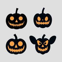 eng halloween pompoen. vector