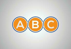 creatief eerste abc brief logo ontwerp, vector ontwerp sjabloon