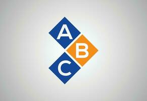 creatief eerste abc brief logo ontwerp, vector ontwerp sjabloon