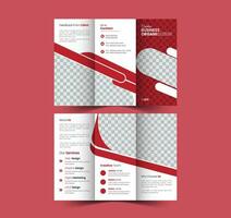 tri vouwen bedrijf brochure ontwerp vector