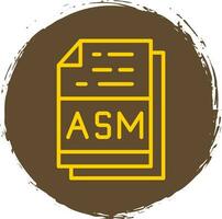 asm vector icoon ontwerp