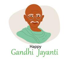 Gandhi Jayanti of 2e oktober met ontwerp illustratie. mohanda's karam chandra Gandhi verjaardag. vector