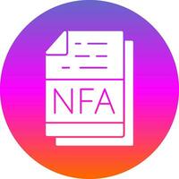 nfa vector icoon ontwerp