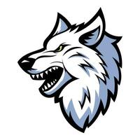 hoofd wolf logo vector