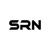 srn brief logo ontwerp, inspiratie voor een uniek identiteit. modern elegantie en creatief ontwerp. watermerk uw succes met de opvallend deze logo. vector