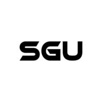 sgu brief logo ontwerp, inspiratie voor een uniek identiteit. modern elegantie en creatief ontwerp. watermerk uw succes met de opvallend deze logo. vector