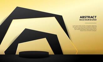 goud modern abstract ontwerp als achtergrond vector